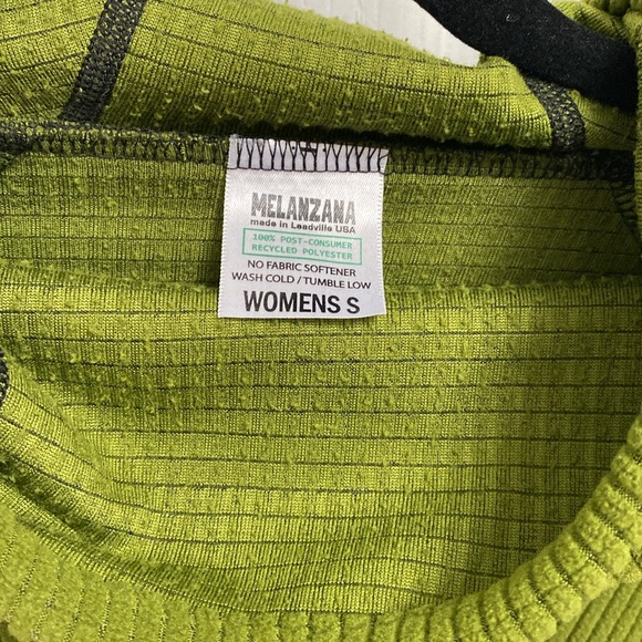 Melanzana Green Micro grid Hoodie - Picture 2 of 5